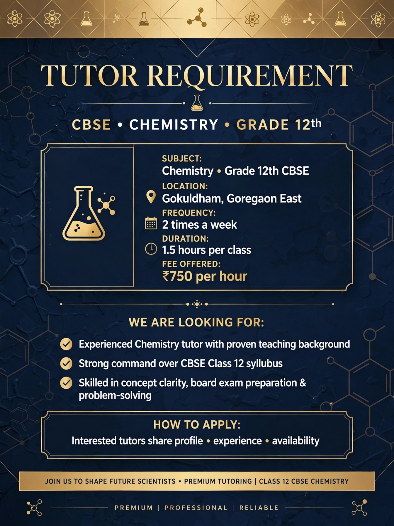 Chemistry teacher 