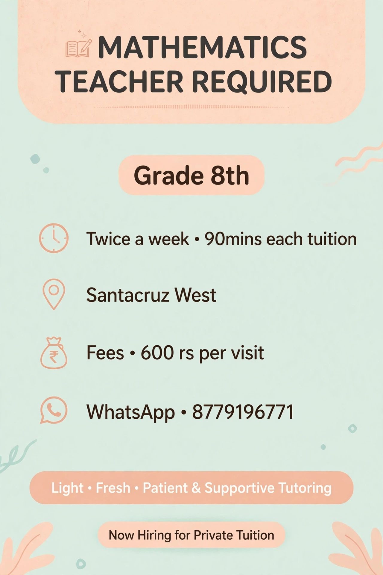 Mathematics teacher