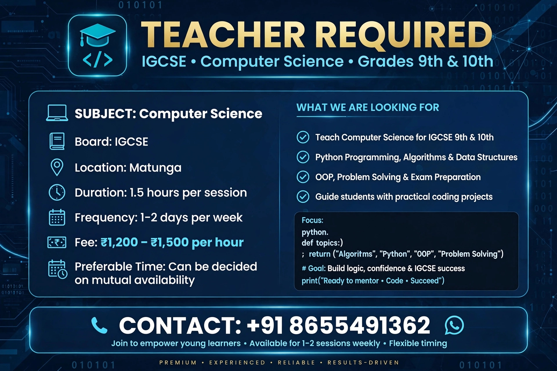 Computer teacher 