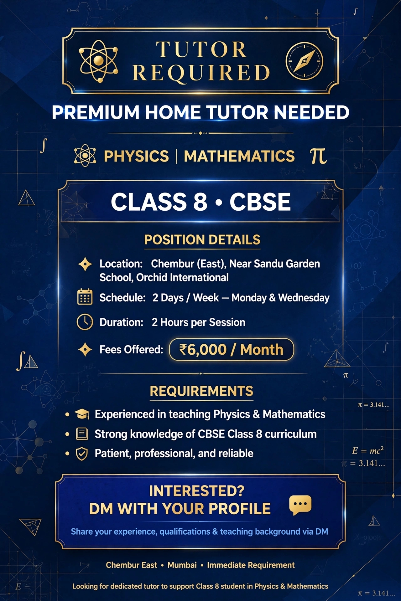 Home tutor 
